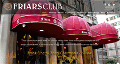 Desktop Screenshot of friarsclub.com