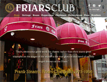 Tablet Screenshot of friarsclub.com